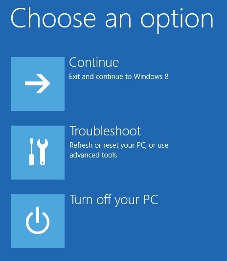 avvio di Windows 8