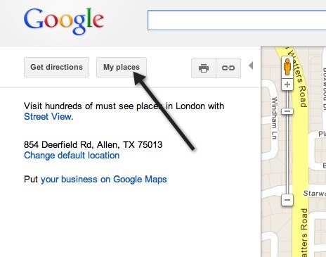 i miei luoghi google maps