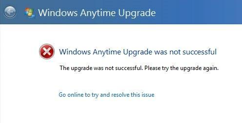 aggiornamento di Windows Anytime