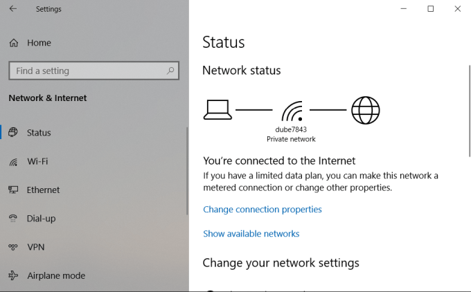 la tua connessione internet