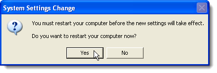 Riavvio del computer