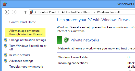 Firewall di Windows