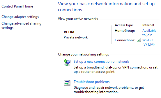 Windows 10 impostazioni di rete