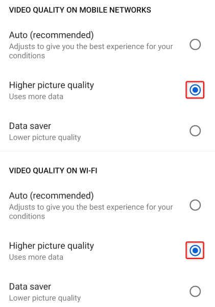 Imposta la qualità video predefinita nell'immagine YouTube per Android, iPhone e iPad