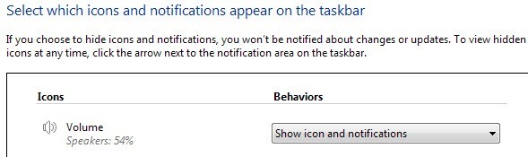 show icon notifications