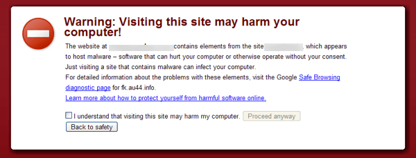 malware del sito web