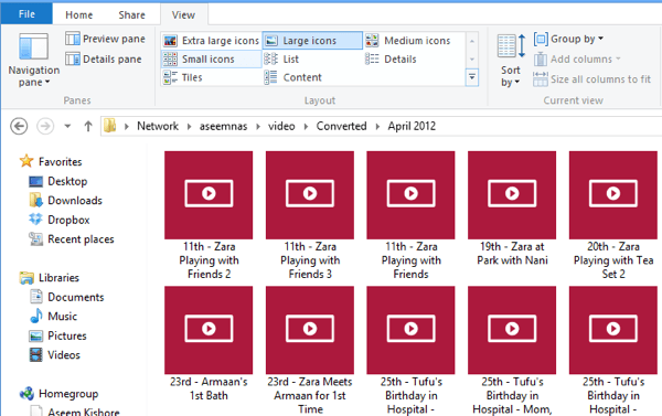 Icone di windows 8 video