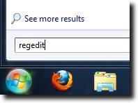 Digitare Regedit