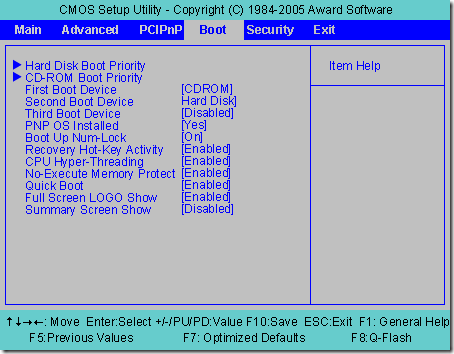 boot priority