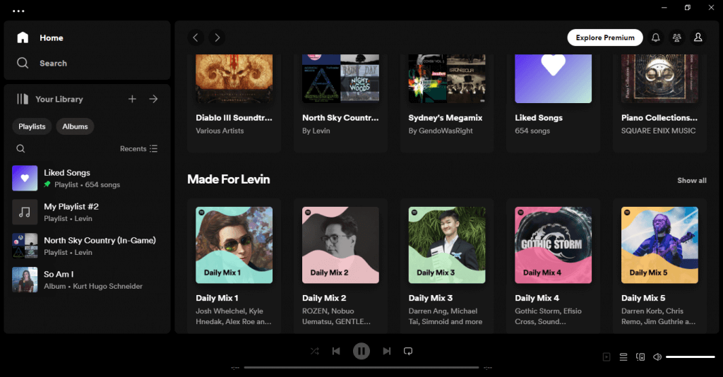 Come riprodurre in ordine casuale una playlist Spotify sull'immagine del desktop