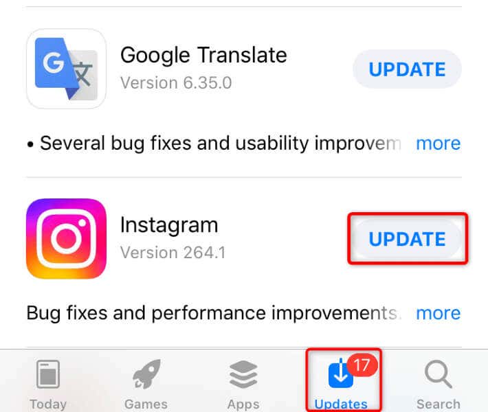 Aggiorna l'app Instagram sul tuo Android o Apple iPhone (iOS) image 2